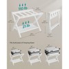 SONGMICS Bamboo Luggage Rack Foldable Suitcase Stand with Fabric Storage Shelf - 4 of 4