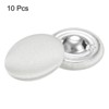 Unique Bargains Blouses Sweater Round Aluminum Cotton Fabric Cloth Covered Buttons 10 Pcs - 3 of 4