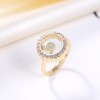 Floating CZ Bear Necklace, Ring or Earrings for Women Gold Plated Sterling Silver Ginger Lyne - 2 of 4