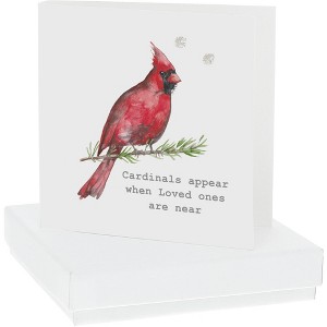 Pavilion Gift Company - Cardinals Appear - 4mm Sterling Silver Cubic Zirconia Stud Earrings - Earrings - 1 of 4