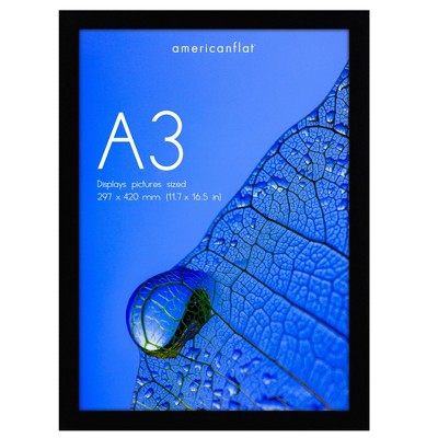 Americanflat A2 A3 A4 A5 Picture Frame and Poster Frame for Displaying Wall Decor - Perfect for Photos, Documents, and Artwork