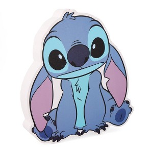 Silver Buffalo Disney Lilo & Stitch Cute Pose Die-Cut Wooden Wall Art | 7 x 8 Inches - 1 of 4