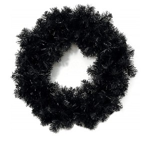 Perfect Holiday Halloween Black Gothic Wreath - 1 of 2