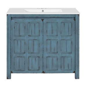 JUJABU 36 " Bathroom Vanity with Ceramic Sink and Large Storage Space - 1 of 4