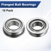 Unique Bargains Chrome Steel Multipurpose Use Flanged Ball Bearing 10 3/16" x 3/8" x 1/8" - 4 of 4