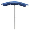 vidaXL Garden Parasol with Pole 78.7"x51.2" Azure Blue - 2 of 4