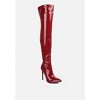 Riggle Long Patent Pu High Heel Women Boots - 2 of 4