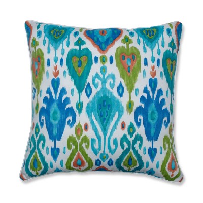 25" Paso Caribe Outdoor Floor Pillow Blue - Pillow Perfect