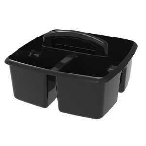 Storex Small Caddy, Black (Pack of 6) - 1 of 1