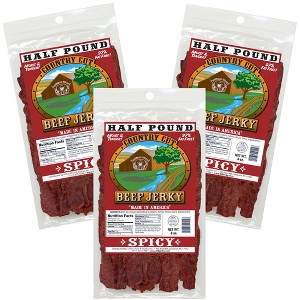 Buffalo Bills 8oz Spicy Country Cut Beef Jerky - Three 8oz Packs - 1 of 4