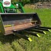 Field Tuff 21" Working Length Heavy-Duty Debris Forks for Skid Loader or Tractor with Clamp-On Design, 2500 lb. Capacity, Set of 5 Forks, Black - 4 of 4