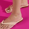 Ross-Simons Sterling Silver and 14kt Yellow Gold Heart Center Anklet Size 10 - 2 of 3