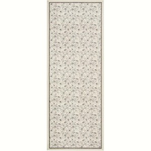 Washable Boho Floral Runner, Non-Slip, Low Pile, Soft Throw Rug for Entryway, Kitchen, Front Door, Kids Room, Indoor Mat. - 1 of 4