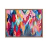 Kate and Laurel Blake Brushstroke 100 Framed Printed Art by Jessi Raulet of Ettavee, 24x32, Gold - 2 of 4