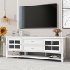 TV Stand Up to 65", Modern Minimalist TV Cabinet With 2 Open Storage Spaces 2Drawers Entertainment Center For Living Room Bedroom - 2 of 4