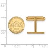 Black Bow Jewelry 14k Yellow Gold Montana State Bobcats NCAA Cuff Links - 2 of 3
