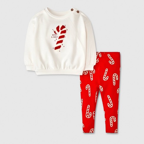 Infant christmas leggings best sale