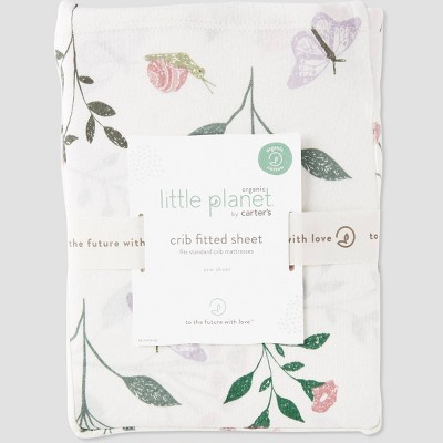 Image of Little Planet by Carter's Crib Sheet - Floral