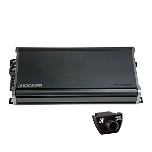 KICKER CXA1800.1 1800 Watt Mono Class D Car Amplifier Amp Bundled with Compatible Bass Knob CXARC - 1 of 4