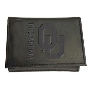 Evergreen NCAA Oklahoma Sooners Black Leather Trifold Wallet Officially Licensed with Gift Box - 1 of 2