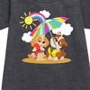 - Paw Patrol - Skye Rubble Beach Graphic Short Sleeve Fleece Dress - 2 of 4