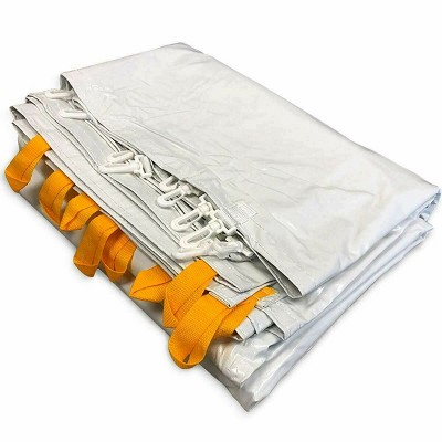 White 20' x 20' Alloy Steel Outdoor Event Tent with Sidewalls