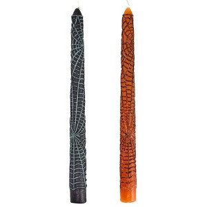 The Lakeside Collection Halloween Spider Web Taper Candles - 1 of 1