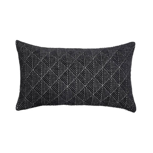 Oversized black throw store pillows