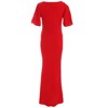 Quiz Women's Scuba Crepe Ruched Front Maxi Dress - 4 of 4