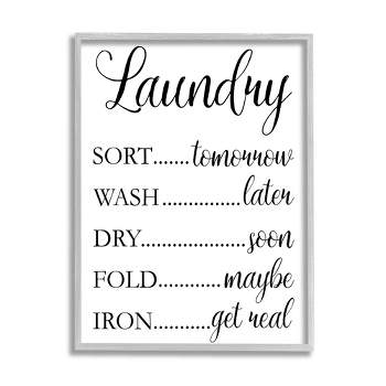 Stupell Industries Laundry Room Schedule Humorous Cleaning Priorities
