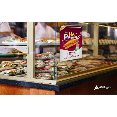 Clear Wall Mount 8.5x11 Acrylic Sign Holder Set