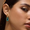SOHI Women's Azure Blue:Blush Pink The Éléanor Drop Earrings - 3 of 4