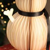 TopComfy Decorative Object Handmade Honeycomb Paper Snowman Playful Holiday Decor for Festive Spaces, White, 5"*5"*8.75" - 2 of 4