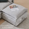 SinCiDo 116.54" Modular Couch Sofa with Storage, U-Shape 4 Seater Cloud Couch Sectional with Ottoman, Modern Sofa with Deep Seat & Pillow - 3 of 4
