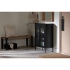 South Shore 40" Kodali Decorative Storage Cabinet Black: Metal Frame, 3 Shelves, Adult Assembly Required - 2 of 4