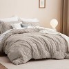 Bedsure | 3Pcs Comforter Bedding Set with Intricate Solid Embroidery - 2 of 4