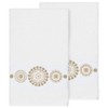 Linum Home Textiles 100% Turkish Cotton ISABELLE Embellished Towel Set - 2 of 3
