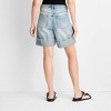 Women's Mid-Rise Wide Cuff Denim Shorts - Future Collective - 2 of 3