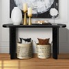 VYNXARIA 60-Inch Black Console Table with Curved Legs - 4 of 4