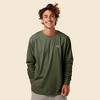 Dalix UFO Embroidered Cotton Classic Fit Long Sleeve Crewneck Tee Shirt Mens - 3 of 4