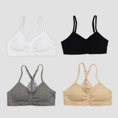 Maidenform Girls' Molded Triangle Padded Pullover Comfort Bra