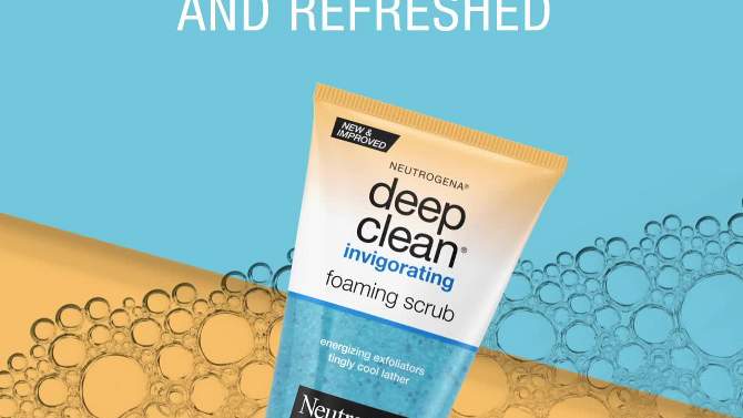 Neutrogena Deep Clean Invigorating Foaming Facial Scrub with Glycerin - 4.2 fl oz, 2 of 13, play video