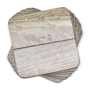 Pimpernel Driftwood Coasters - Set of 6 (4” x 4”), Cork, Nature-Inspired Design, Protects Furniture, Easy to Clean - 1 of 4