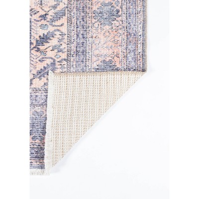 Helena 8' x 10' Blue Cotton and Synthetic Rectangular Area Rug