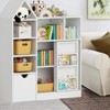 43.7" Tall Kids Bookshelf with Storage, Toy Organizer, Kids Bookshelf with Storage Cubby, Children's Toy Shelf, Storage Chest for Playroom, Bedroom - 4 of 4