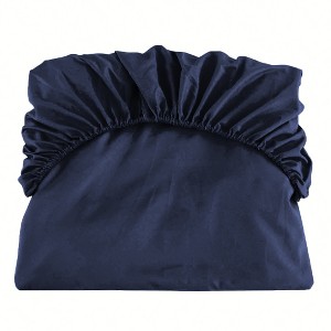 PiccoCasa 15" Microfiber Polyester Breathable Large Pocket Fitted Sheet - 1 of 4