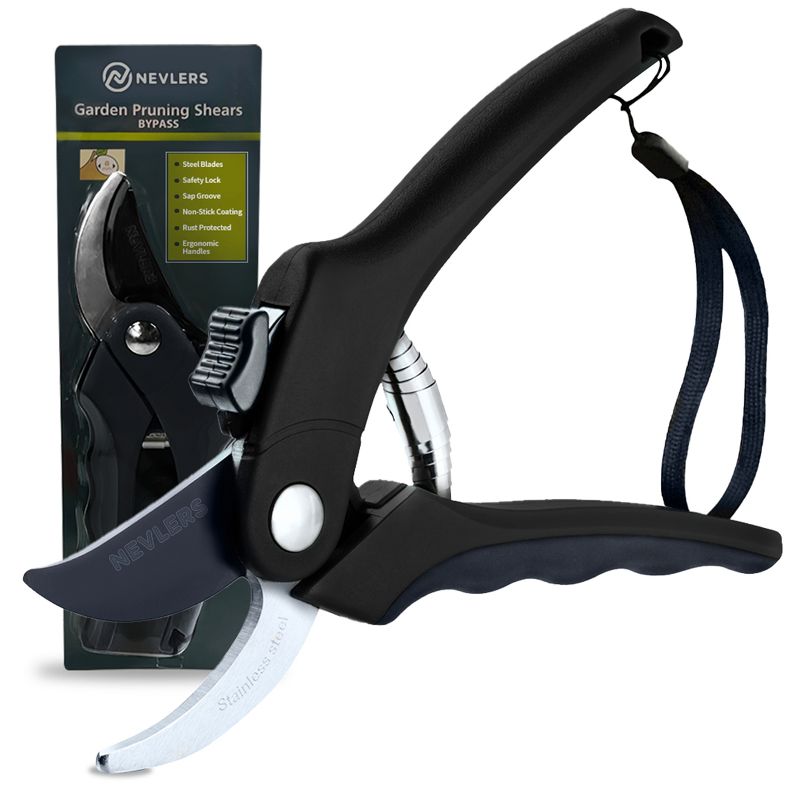 Nevlers Bypass Garden Shear Hand Pruners - Stainless Steel Blades, 1 of 11
