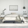 Bed Frame Dark Grey Velvet (100% polyester), plywood, engineered wood - 4 of 4
