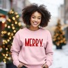 Simply Sage Market Women's Graphic Sweatshirt Merry Bold Word Puff Print - 2 of 4