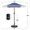 Ainfox 7.5ft Outdoor Tassel Umbrella, Beach Umbrella White - 4 of 4